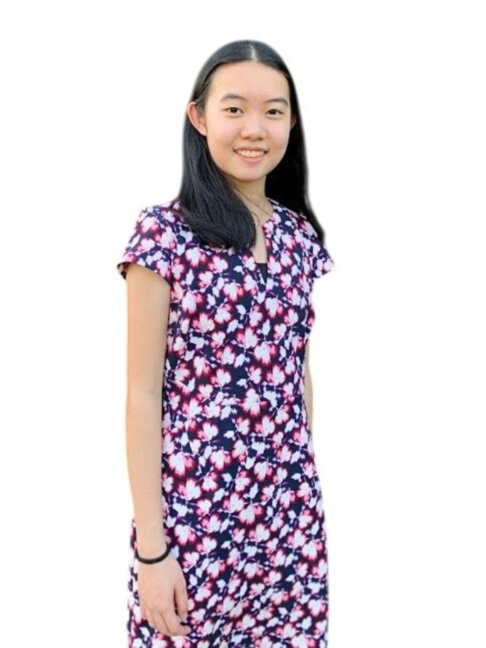 Banana Republic Sheath Dress Size 00 Petite Floral Pink White Cap Sleeve V-Neck